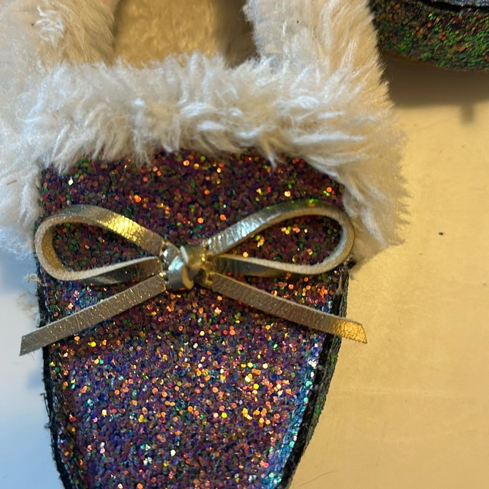 Sparkly Fur-lined Slippers